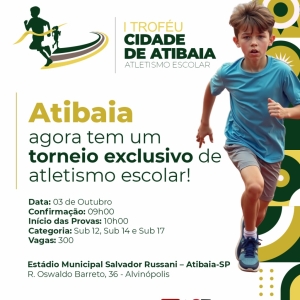 Atibaia se prepara para o futuro do atletismo escolar